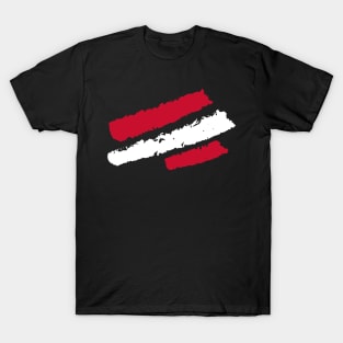 Austria Flag  - Vintage T-Shirt